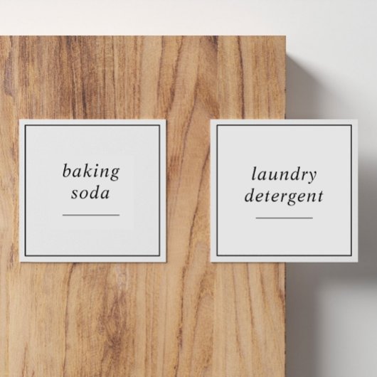 Bewerkbare wasbenodigdheden 3 inch labelset sticker