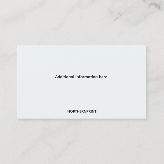 Bewerkbare wasservices visitekaartje (Achterkant)