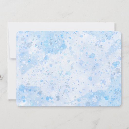 Bewerkbare Water Pistool Fotouitnodigingen Kaart (Achterkant)