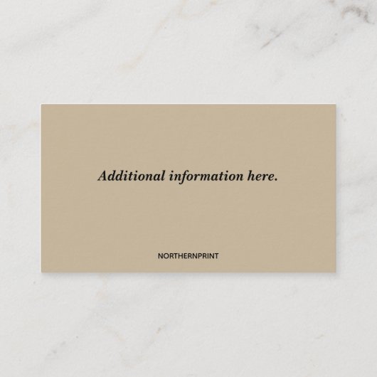 Bewerkbare waterdichte services visitekaartje (Achterkant)