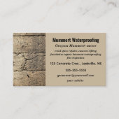 Bewerkbare waterdichte services visitekaartje (Voorkant)