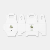 Bewerkbare Watergekleurde Groene Tractor Verjaarda Bedankdoosjes (Uitgevouwen)