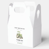 Bewerkbare Watergekleurde Groene Tractor Verjaarda Bedankdoosjes (Geopend)