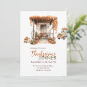 Bewerkbare Waterverf Boho Burnt Sinaasappel Thanks Kaart (Staand voorkant)