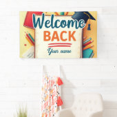 Bewerkbare Welkom Terug naar School Banner (Insitu)