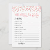Bewerkbare Well Wishes voor Baby shower Party Kaar Kaart (Voorkant)