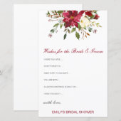 Bewerkbare wensen voor bride- en bruidekaart (Voorkant / Achterkant)