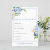 Bewerkbare wensen voor bride- en bruidekaart (Staand voorkant)