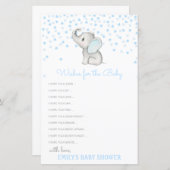 Bewerkbare wensen voor de Baby-kaart, het Baby sho (Voorkant / Achterkant)