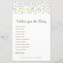 Bewerkbare wensen voor de Baby-kaart, het Baby sho