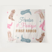 Bewerkbare Westerne partijbanner Wandkleed (Voorkant (horizontaal))