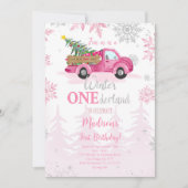 Bewerkbare Winter ONEderland uitnodiging (Voorkant)