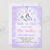 Bewerkbare Winter Skating Party Uitnodigen voor Me Kaart (Voorkant)