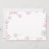 Bewerkbare Winter Wonderland foto uitnodiging (Achterkant)