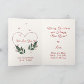BEWERKBARE Winternachten Vintage Kerst Kaart (Binnen)
