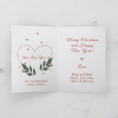 BEWERKBARE Winternachten Vintage Kerst Kaart (Binnen)