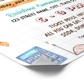 Bewerkbare Wiskunde thema school flyer Poster (Hoek)