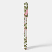 Bewerkbare witte en gouden Rozen op roze Case-Mate iPhone Case (Achterkant / Rechts)