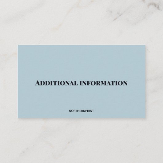 Bewerkbare woningbouwers visitekaartje (Achterkant)