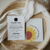 Bewerkbare zakelijke bedankkaart, bedankkaart