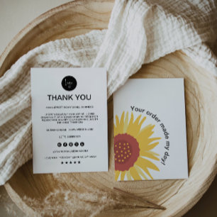 Bewerkbare zakelijke bedankkaart, bedankkaart