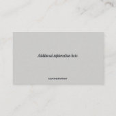 Bewerkbare zandstralen visitekaartje (Achterkant)