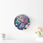 Bewerkbare zeemeermin & kwal wandklok (Huis)