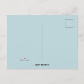 Bewerkbare zeemeerminstaart in de oceaan Verjaarda Uitnodiging Briefkaart (Achterkant)