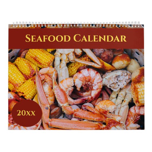 Bewerkbare Zeevruchten Kalender (Hoes)
