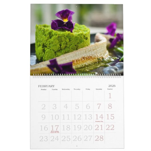 Bewerkbare Zeevruchten Kalender (Feb 2026)