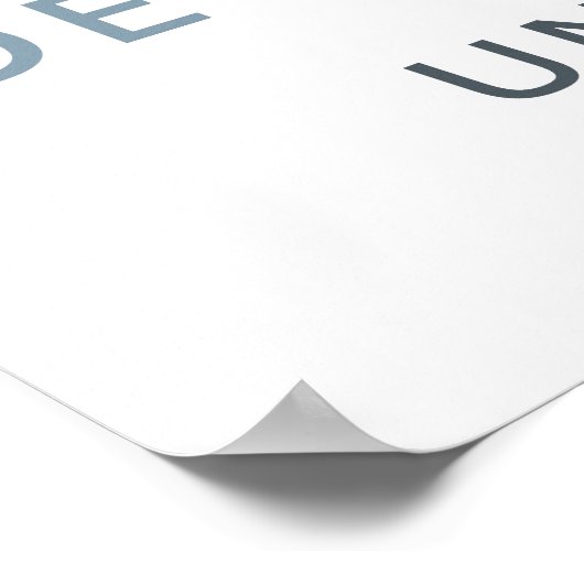 Bewerkbare zeilboot Nautical Custom Sign - Blauw Poster (Hoek)