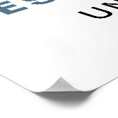 Bewerkbare zeilboot nautische aangepaste verjaarda poster (Hoek)