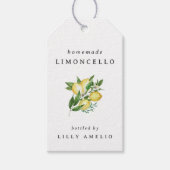 Bewerkbare zelfgemaakte Limoncello voorkeurstag Cadeaulabel (Voorkant)