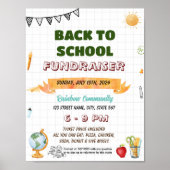 Bewerkbare zomer bijles school flyer poster (Voorkant)