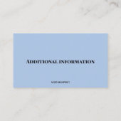 Bewerkbare zonnepanelen Visitekaartje (Achterkant)