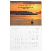 Bewerkbare Zonsondergangen en Schriftkalender Kalender (Jan 2027)