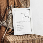 Bewerkbare zwart-wit bruiloft foto teken poster