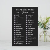 bewerkbare zwarte en witte voorraad elegantcheckli (Staand voorkant)