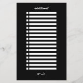 bewerkbare zwarte en witte voorraad elegantcheckli (Achterkant)