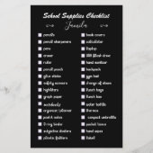 bewerkbare zwarte en witte voorraad elegantcheckli (Voorkant)