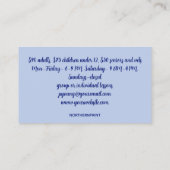 Bewerkbare zwemles Pass Kaart Klantenkaartje (Achterkant)