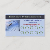 Bewerkbare zwemles Pass Kaart Klantenkaartje (Voorkant)