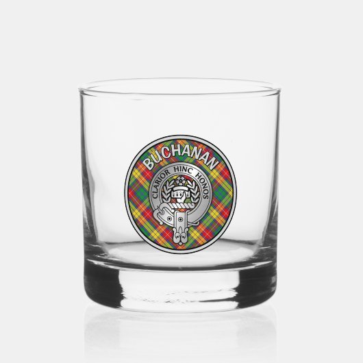 [BEWERKEN] Clan Buchanan Crest & Tartan Whisky Glas (Voorkant)