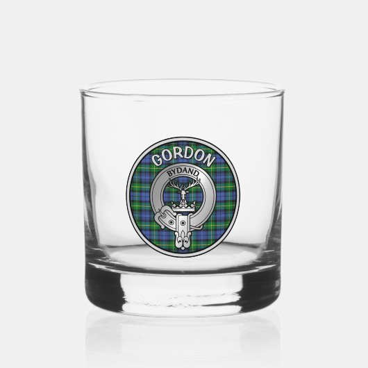 [BEWERKEN] Clan Gordon Crest & Tartan Whisky Glas (Voorkant)