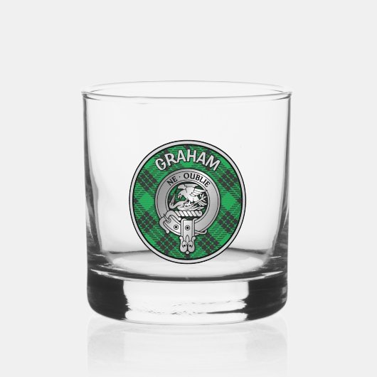 [BEWERKEN] Clan Graham Crest & Tartan Whisky Glas (Voorkant)