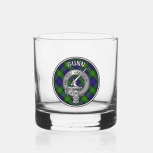 [BEWERKEN] Clan Gunn Crest & Tartan Whisky Glas