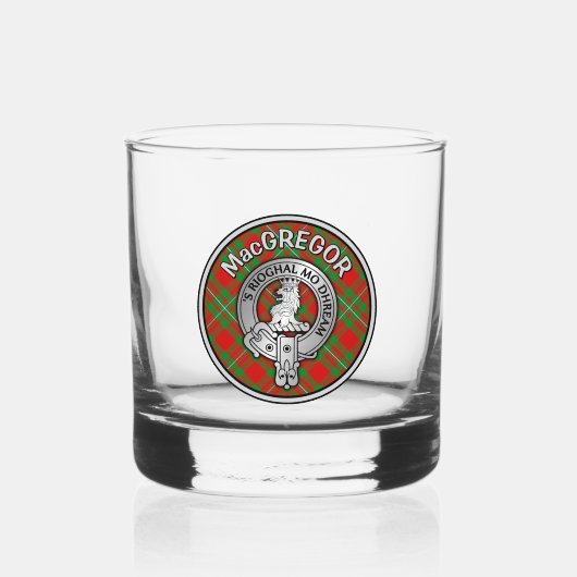 [BEWERKEN] Clan MacGregor Crest & Tartan Whisky Glas (Voorkant)