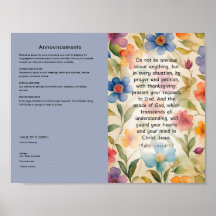 Bewerken, downloaden Church Bulletin