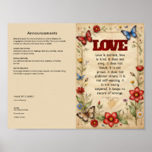 Bewerken, downloaden Church Bulletin