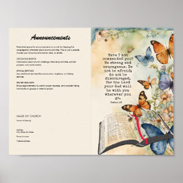 Bewerken, downloaden Church Bulletin Poster